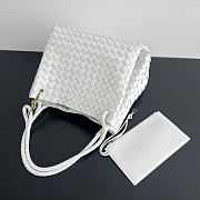 Bottega Veneta Large Parachute White Bag - 30x26x20cm - 4