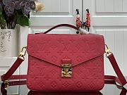 Louis Vuitton M44071 Rose Red Pochette Bag - 25x19x7cm - 1