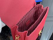 Louis Vuitton M44071 Rose Red Pochette Bag - 25x19x7cm - 4