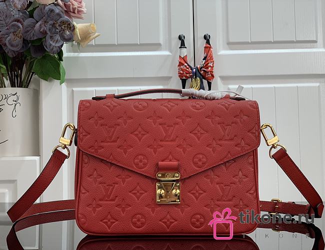 Louis Vuitton M44071 Red Pochette Bag - 25x19x7cm - 1