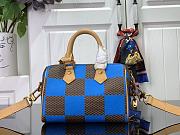 Louis Vuitton Speedy 18 Bandoulière Blue Bag - 18x12x10cm - 5