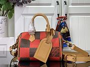 Louis Vuitton Speedy 18 Bandoulière Red Bag - 18x12x10cm - 1