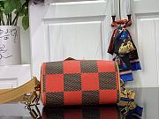 Louis Vuitton Speedy 18 Bandoulière Red Bag - 18x12x10cm - 3