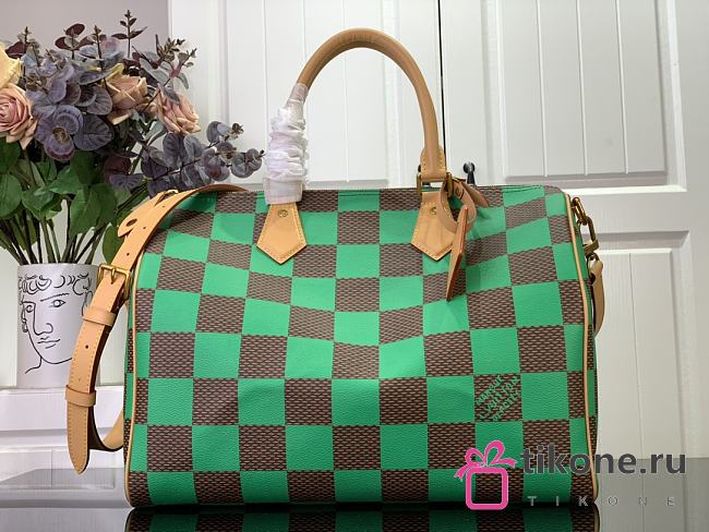 Louis Vuitton N40579 Speedy Bandoulière Caro Green - 25x15x15cm - 1