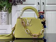 Louis Vuitton M48865 Yellow Capucines Handbag - 21x14x8cm - 1