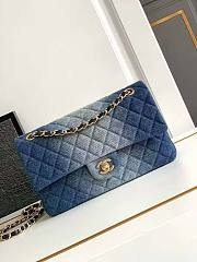 Chanel Classic Blue Denim Bag 25cm - 1