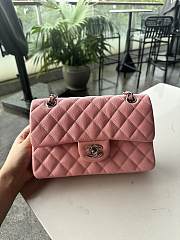 Chanel Classic Pink Caviar Bag 23cm - 1