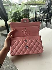 Chanel Classic Pink Caviar Bag 23cm - 5