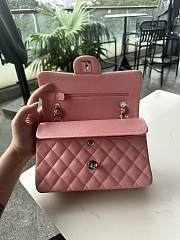 Chanel Classic Pink Caviar Bag 23cm - 3