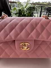 Chanel Classic Pink Caviar Gold Hardware Bag 23cm - 5