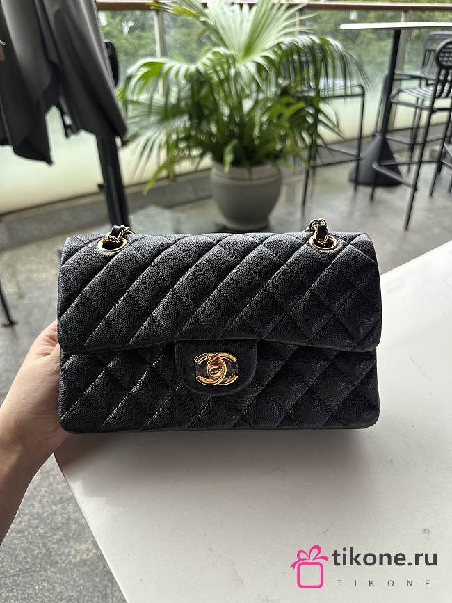 Chanel Classic Hot Black Caviar Bag 23cm - 1