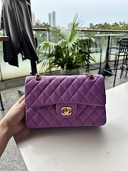 Chanel Classic Hot Violet Caviar Bag 23cm - 1