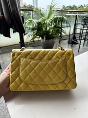 Chanel Classic Hot Yellow Caviar Bag 23cm - 5