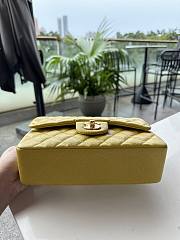 Chanel Classic Hot Yellow Caviar Bag 23cm - 2