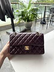 Chanel Classic Burgundy Caviar Bag 23cm - 1