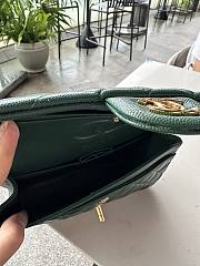 Chanel Classic Green Caviar Bag 23cm - 4