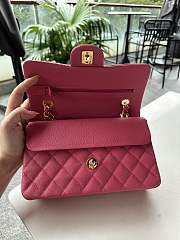 Chanel Classic Hot Pink Caviar Gold Hardware Bag 23cm - 2