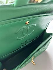 Chanel Classic Fresh Green Caviar Bag 23cm - 5