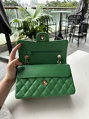 Chanel Classic Fresh Green Caviar Bag 23cm - 3