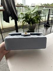 Chanel Classic Grey Caviar Gold Hardware Bag 23cm - 5