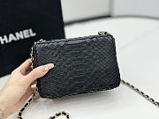 Chanel Camera Black Python Bag - 11.5×16×6cm - 2