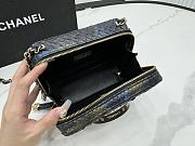 Chanel Camera Blue Black Python Bag - 11.5×16×6cm - 4