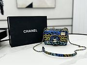 Chanel Camera Blue Yellow Python Bag - 11.5×16×6cm - 5