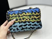 Chanel Camera Blue Yellow Python Bag - 11.5×16×6cm - 3