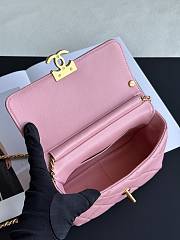 Chanel Small Ohanel 24A Pink Lambskin Bag - 20x7.5x15cm - 5