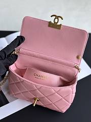 Chanel Small Ohanel 24A Pink Lambskin Bag - 20x7.5x15cm - 3