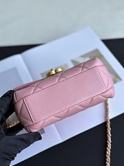 Chanel Small Ohanel 24A Pink Lambskin Bag - 20x7.5x15cm - 2