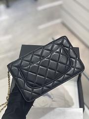 Chanel Wallet On Chain Black Lambskin Bag - 19.5x12x3.5cm - 4