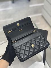 Chanel Wallet On Chain Black Lambskin Bag - 19.5x12x3.5cm - 2