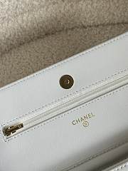 Chanel Wallet On Chain White Lambskin Bag - 19.5x12x3.5cm - 4