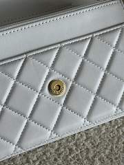 Chanel Wallet On Chain White Lambskin Bag - 19.5x12x3.5cm - 2