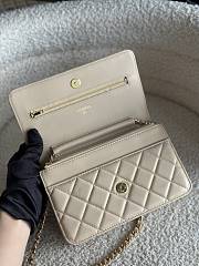 Chanel Wallet On Chain Beige Lambskin Bag - 19.5x12x3.5cm - 2