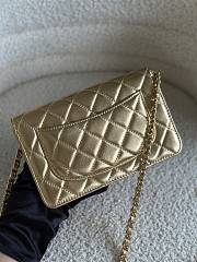 Chanel Wallet On Chain Gold Lambskin Bag - 19.5x12x3.5cm - 4