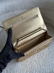 Chanel Wallet On Chain Gold Lambskin Bag - 19.5x12x3.5cm - 3