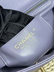 Chanel Ohanel 24A Purple Lambskin Handbag - 14x23x8cm - 5