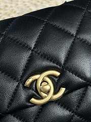 Chanel Small Ohanel 24A Black Lambskin Handbag - 13×19×7cm - 2