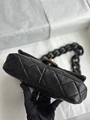 Chanel 24P Black Lambskin Flapbag - 23x15x5cm - 5