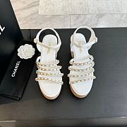 Chanel White High Heels - 1