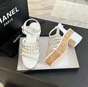 Chanel White High Heels - 2