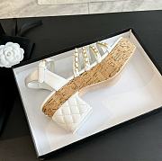 Chanel White High Heels - 4