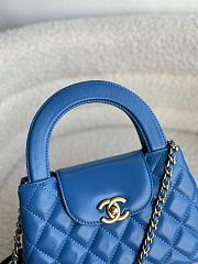 Chanel 19 Small Kelly Blue Lambskin Bag - 12.5x8.3x4cm - 5