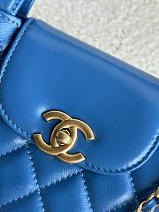 Chanel 23 Kelly Bag Blue - 19x13x7cm - 3