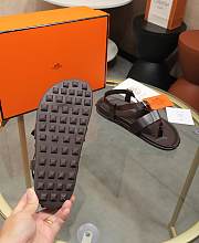 Hermes Dark Brown Sandals  - 2