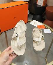 Hermes White Sandals 01 - 4