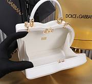 Dolce&Gabbana Logo Box In White Leather Bag - 20x15x6.5cm - 5