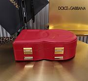 Dolce&Gabbana Logo Box In Red Leather Bag - 20x15x6.5cm - 4